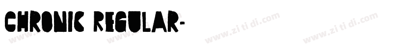 Chronic Regular字体转换